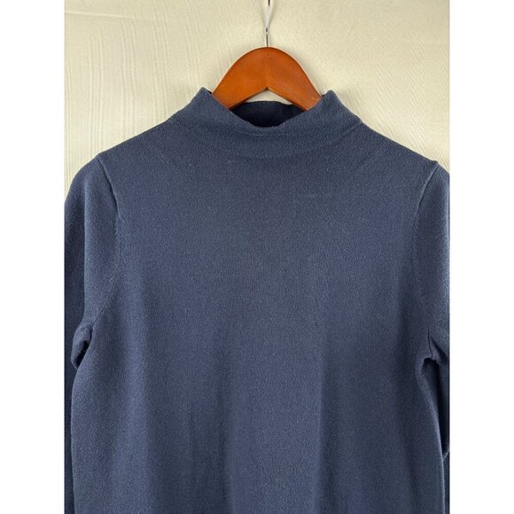 Iman Navy Turtleneck Sweater Small - Picture 3 of 5